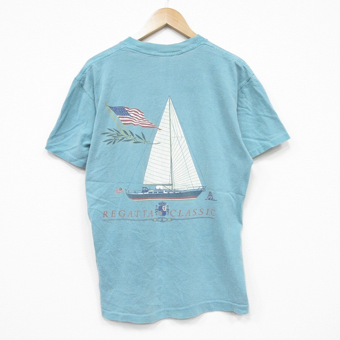 90s 半袖Tシャツ ヨット グリーン L | 古着