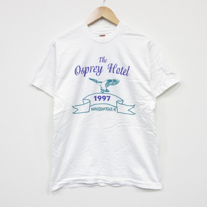 フルーツオブザルーム 90s 半袖Tシャツ ホテル ホワイト M | 古着