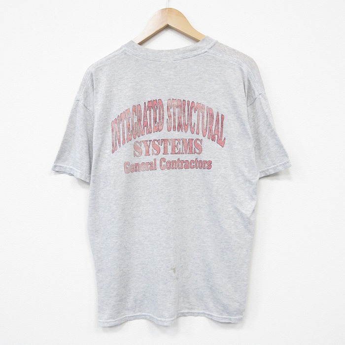 【20%OFF】00s 半袖Tシャツ システム グレー メンズXL相当 | 古着