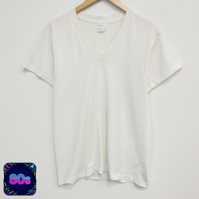 【20%OFF】80s 半袖Tシャツ ホワイト メンズM相当 | 古着