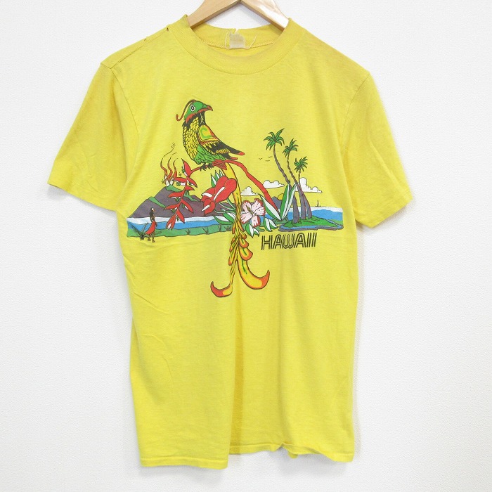 80s 半袖Tシャツ ハワイ イエロー M | 古着