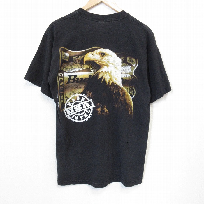 00s 半袖Tシャツ バドワイザー鳥 ブラック メンズL相当 | 古着