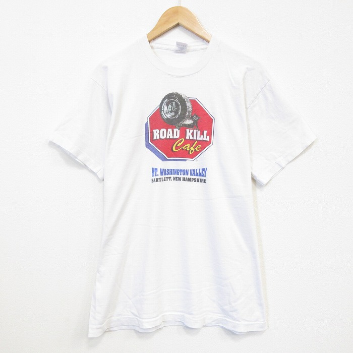 フルーツオブザルーム 90s 半袖Tシャツ タイヤ ホワイト L | 古着
