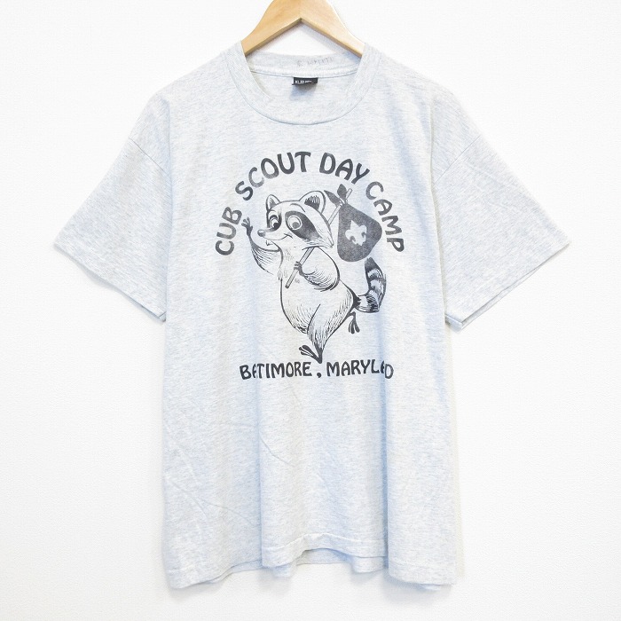 スクリーンスターズ 80s 半袖Tシャツ アライグマ グレー XL | 古着