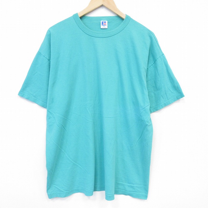 ラッセル 80s 半袖Tシャツ グリーン XL | 古着