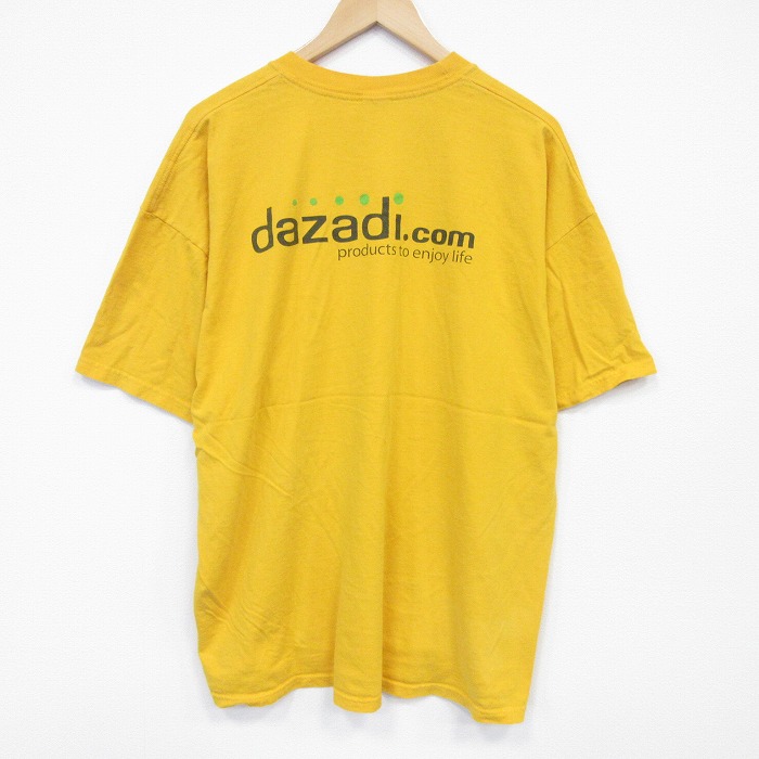 【20%OFF】00s 半袖Tシャツ dazadi イエロー メンズXL相当 | 古着