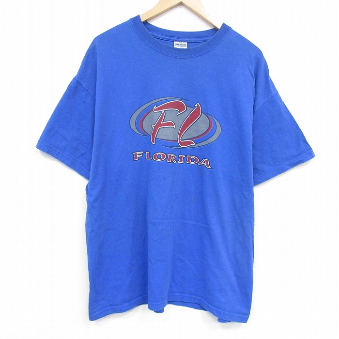 【20%OFF】00s 半袖Tシャツ フロリダ ブルー メンズXL相当 | 古着