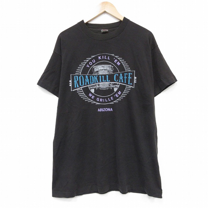 フルーツオブザルーム 90s 半袖Tシャツ アリゾナ ブラック メンズXL相当 | 古着