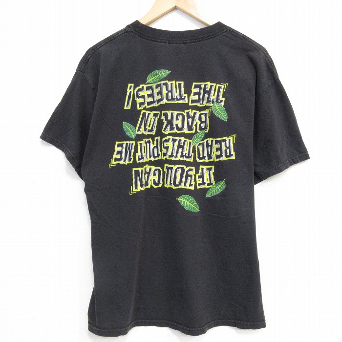 【20%OFF】00s 半袖Tシャツ メッセージ ブラック メンズL相当 | 古着