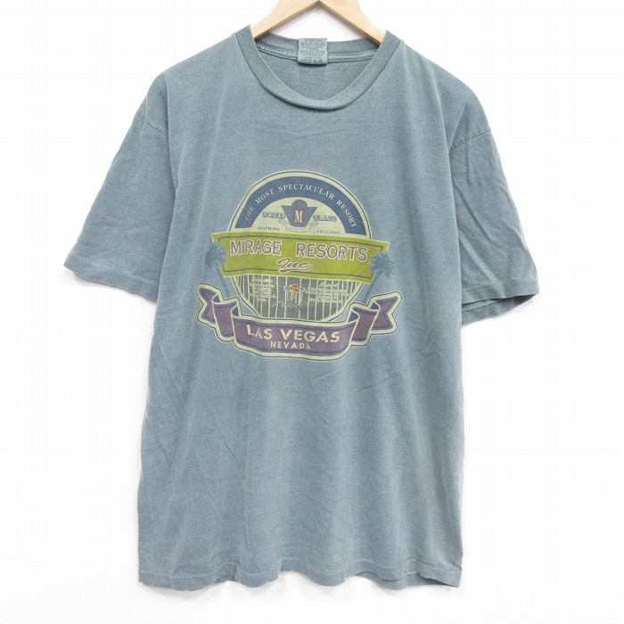 90s 半袖Tシャツ ラスベガス カーキ XL | 古着