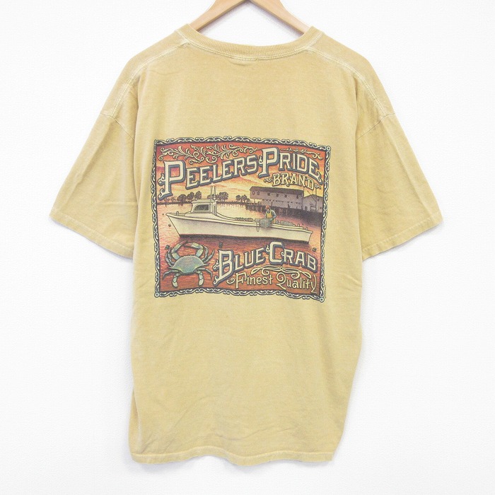 【20%OFF】00s 半袖Tシャツ ボート イエロー メンズXL相当 | 古着