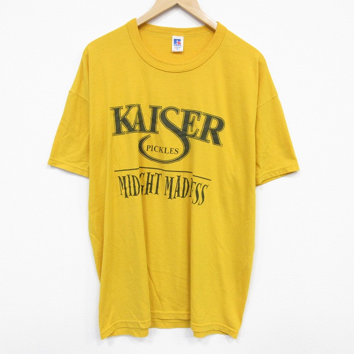 【20%OFF】00s 半袖Tシャツ KAISER イエロー メンズXL相当 | 古着