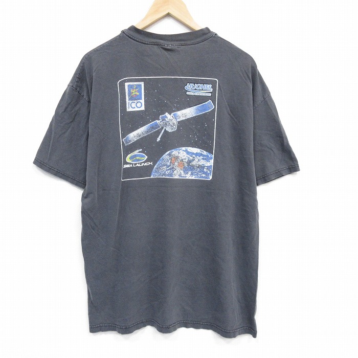 ヘインズ 00s 半袖Tシャツ 衛星 ブラック XL | 古着