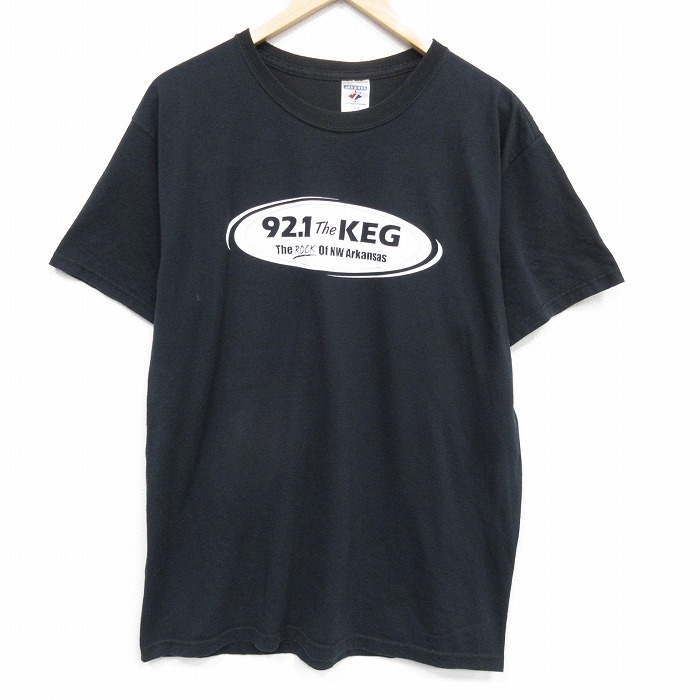 【20%OFF】00s 半袖Tシャツ ラジオ局 ブラック メンズL相当 | 古着