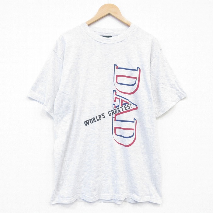 【20%OFF】00s 半袖Tシャツ DAD 霜降りグレー メンズL相当 | 古着