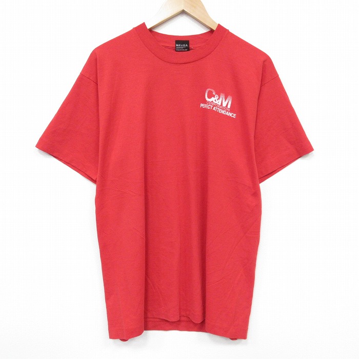 スクリーンスターズ 80s 半袖Tシャツ C&M レッド XL | 古着