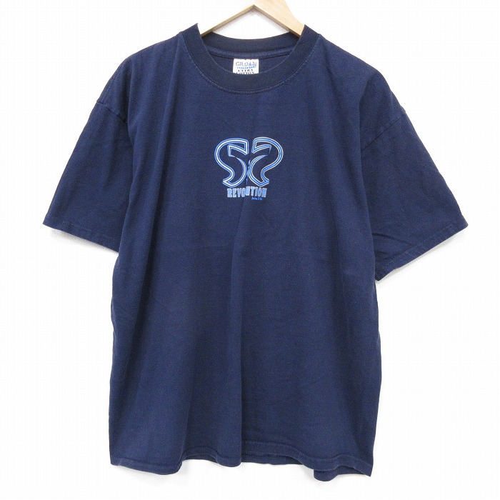 【20%OFF】00s 半袖Tシャツ ネイビー メンズXL相当 | 古着