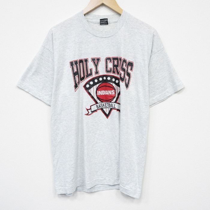 フルーツオブザルーム 90s 半袖Tシャツ バスケットボール グレー XL | 古着