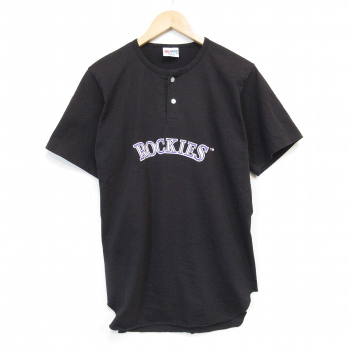 90s 半袖Tシャツ ロッキーズ ブラック M | 古着