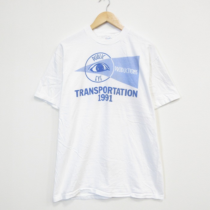 L★古着 ヘインズ 半袖 ビンテージ Tシャツ メンズ 90年代 90s プロダクション コットン クルーネック USA製 ホワイト【spe】 26jun03