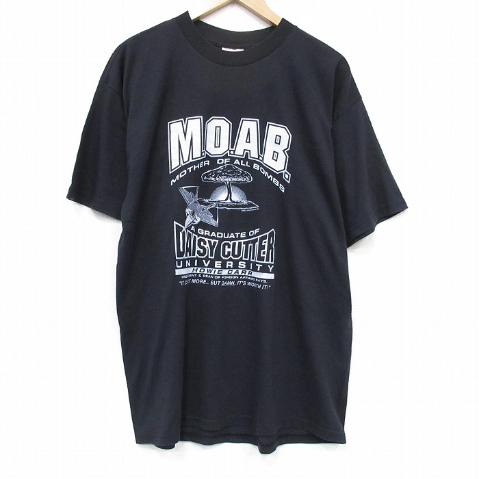 TULTEX 90s 半袖Tシャツ MOAB ブラック メンズXL相当 | 古着