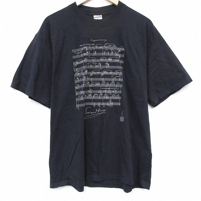 00s 半袖Tシャツ エドヴァルドグリーグ ブラック メンズXL相当 | 古着