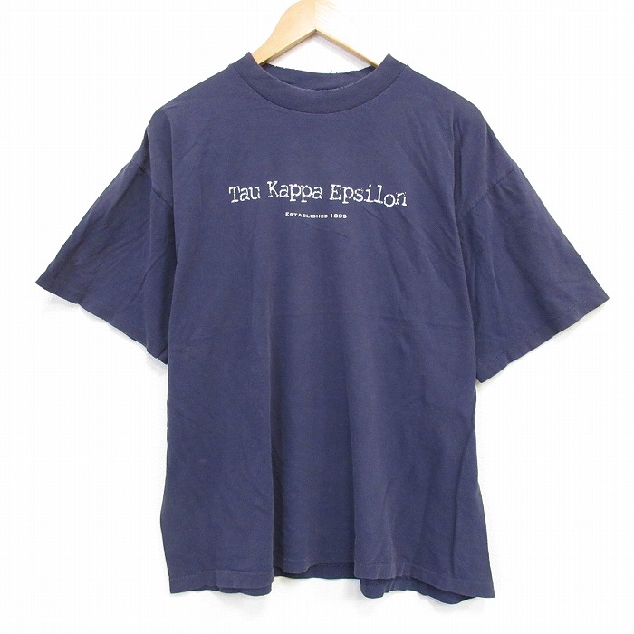 All Sport 90s 半袖Tシャツ Tau ネイビー メンズXL相当 | 古着