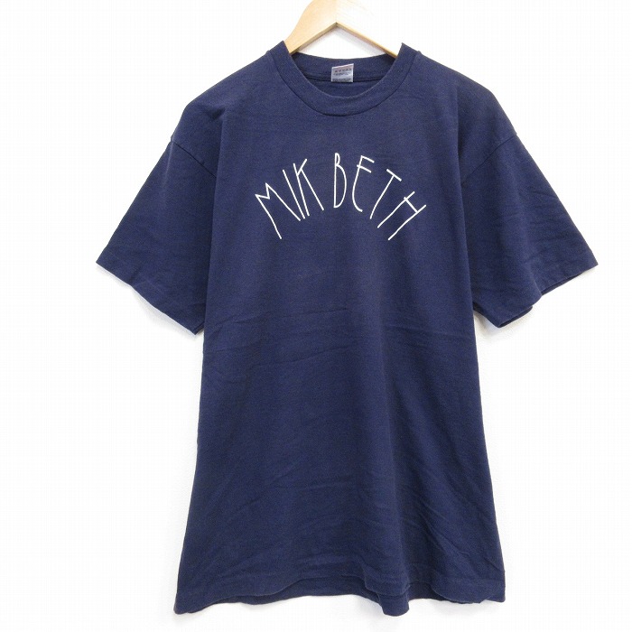 フルーツオブザルーム 90s 半袖Tシャツ MIK ネイビー メンズXL相当 | 古着