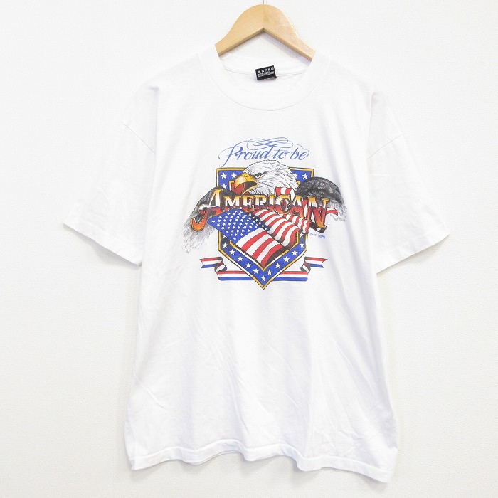 フルーツオブザルーム 90s 半袖Tシャツ 鳥 ホワイト メンズXL相当 | 古着
