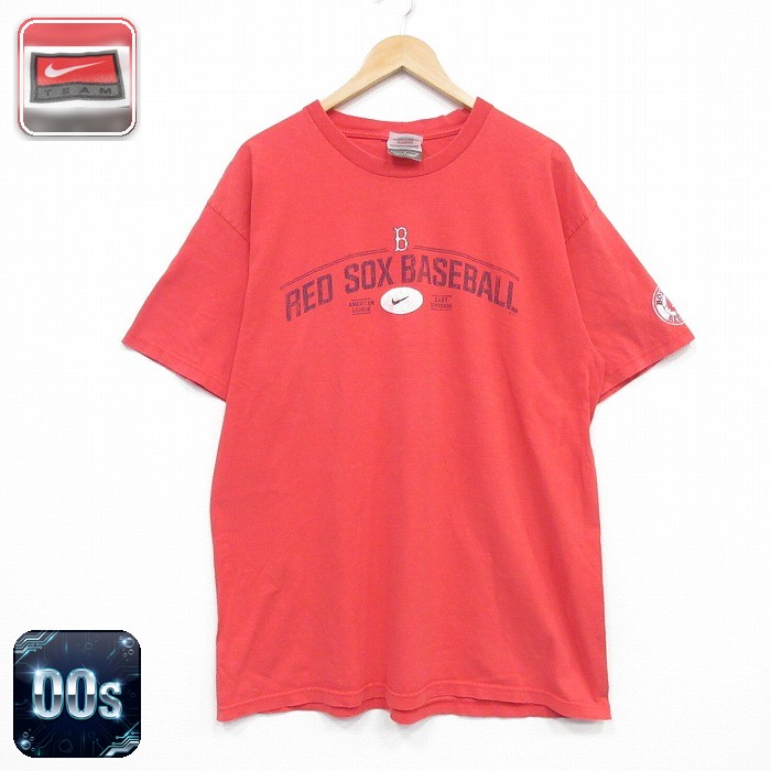 ナイキ 00s 半袖Tシャツ ボストンレッドソックス レッド メンズXL相当 | 古着