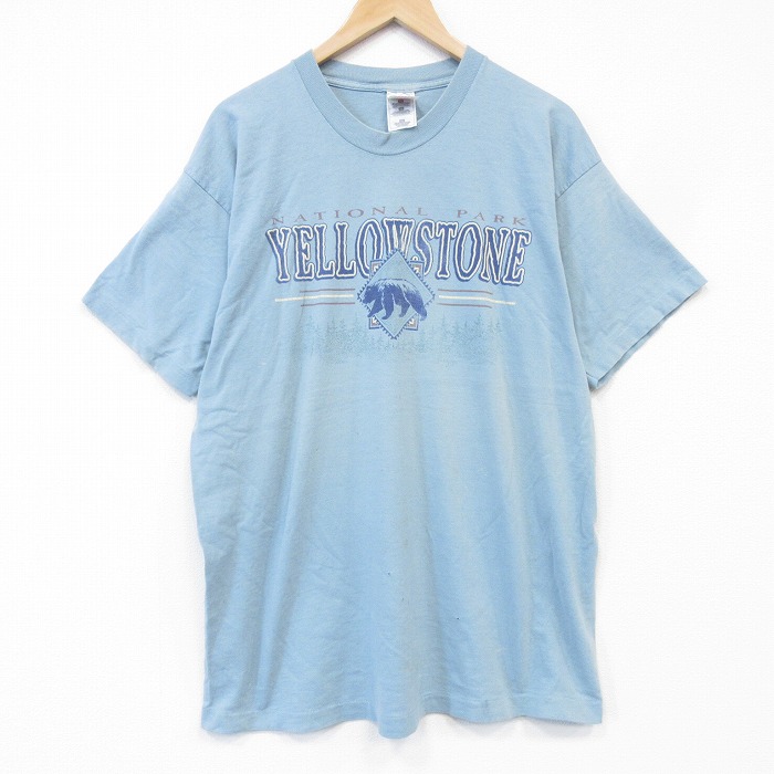 90s 半袖Tシャツ 国立公園 イエロー メンズXL相当 | 古着