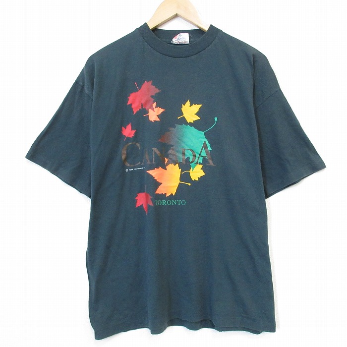 90s 半袖Tシャツ グリーン メンズXL相当 | 古着