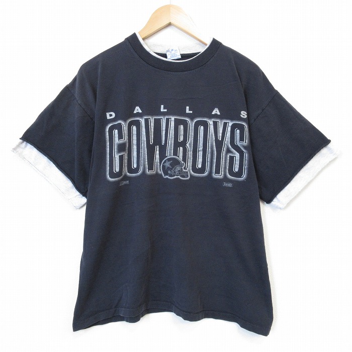 90s 半袖Tシャツ ダラスカウボーイズ ブラック メンズXL相当 | 古着