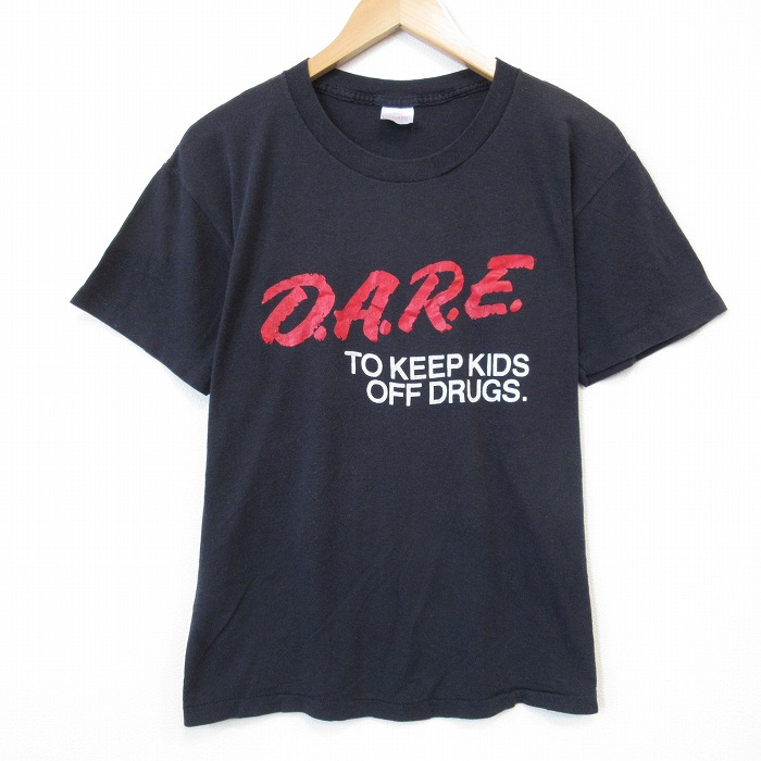 【20%OFF】80s 半袖Tシャツ DARE ブラック メンズL相当 | 古着