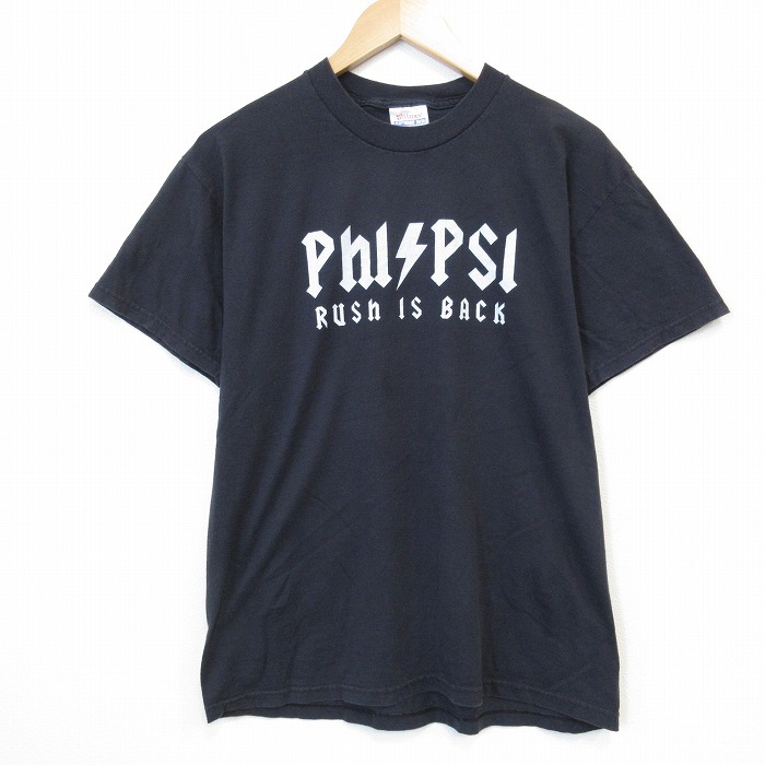 ヘインズ 90s 半袖Tシャツ Phl ブラック メンズL相当 | 古着