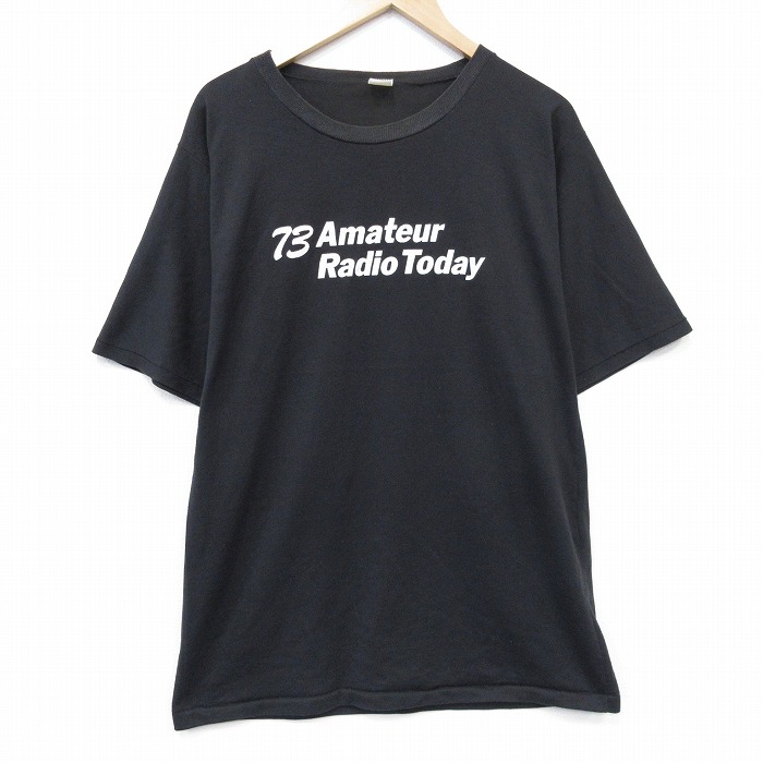 【20%OFF】80s 半袖Tシャツ Amateur ブラック メンズL相当 | 古着