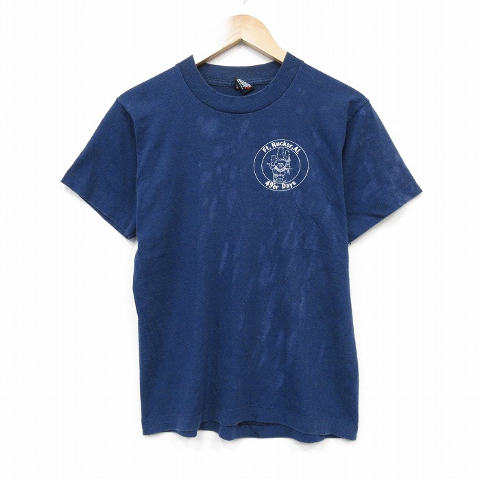 【20%OFF】80s 半袖Tシャツ Rucker ネイビー メンズM相当 | 古着