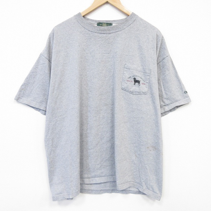 オービス 90s 半袖Tシャツ 犬 グレー メンズXL相当 | 古着