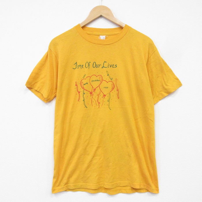 【20%OFF】80s 半袖Tシャツ 風船 イエロー メンズM相当 | 古着