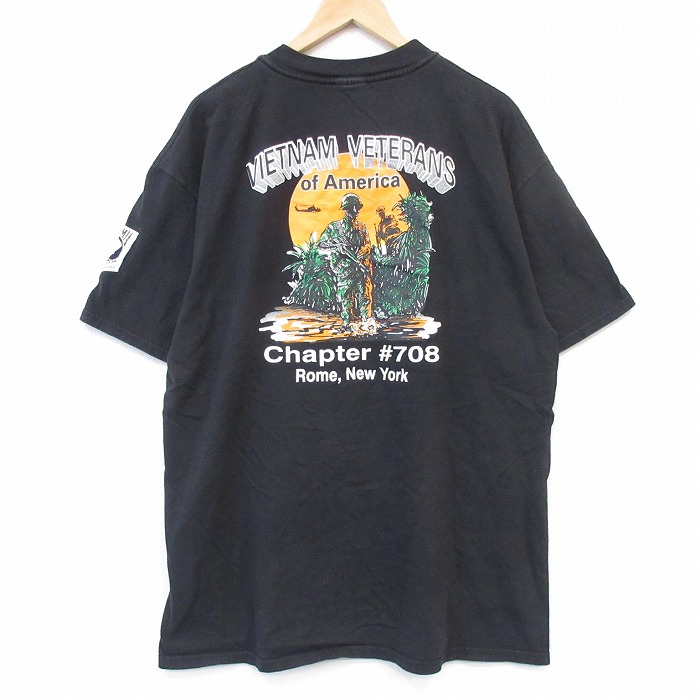 ヘインズ 00s 半袖Tシャツ 兵士 ブラック メンズXL相当 | 古着