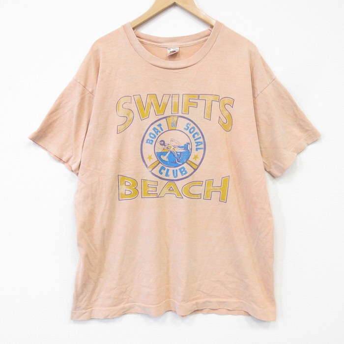 フルーツオブザルーム 90s 半袖Tシャツ SWIFTS オレンジ メンズXL相当 | 古着