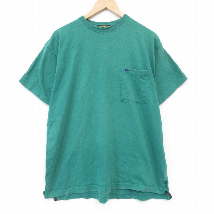 【20%OFF】00s 半袖Tシャツ 胸ポケット付き グリーン メンズXL相当 | 古着