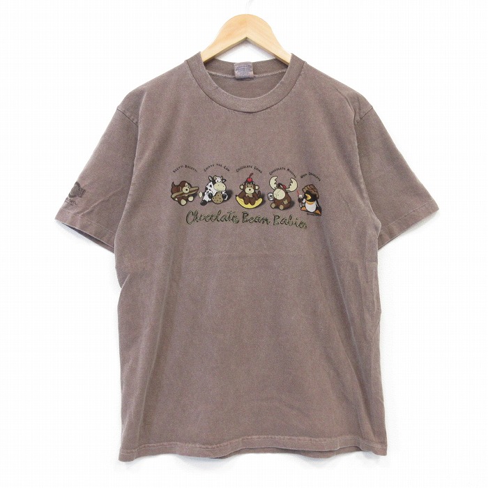 Crazy Shirts 90s 半袖Tシャツ サル ブラウン メンズM相当 | 古着