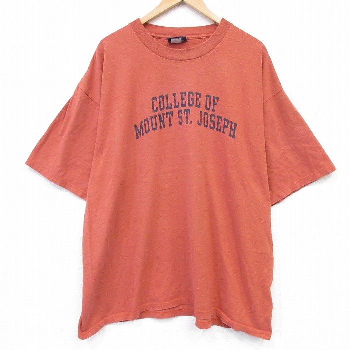ジャンスポーツ 90s 半袖Tシャツ カレッジ オレンジ メンズXL相当 | 古着