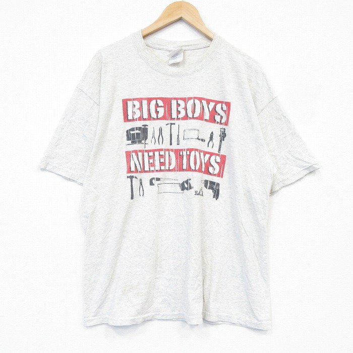 00s 半袖Tシャツ BIG BOYS グレー メンズXL相当 | 古着
