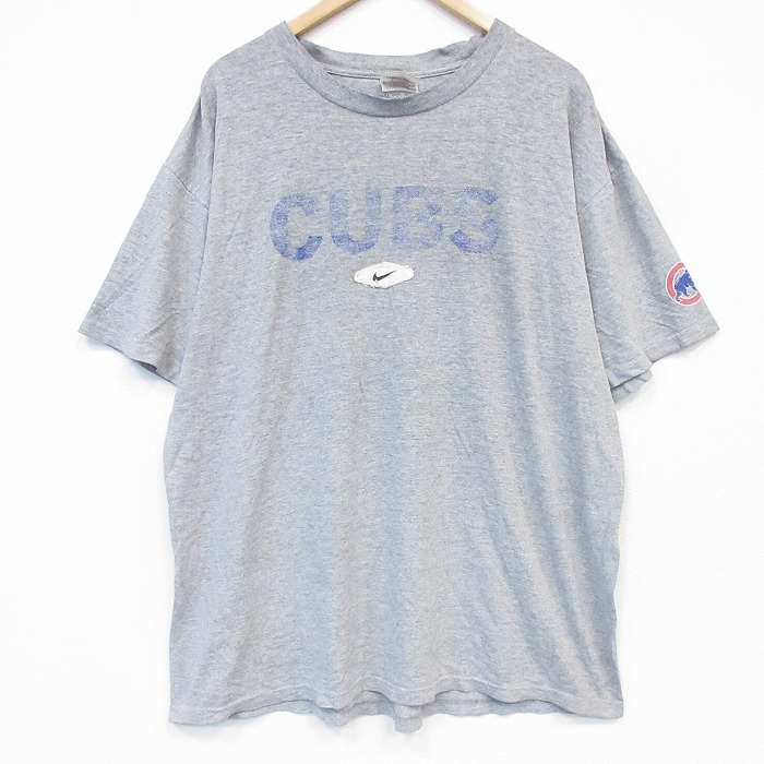 ナイキ 00s 半袖Tシャツ MLBシカゴカブス グレー メンズXL相当 | 古着