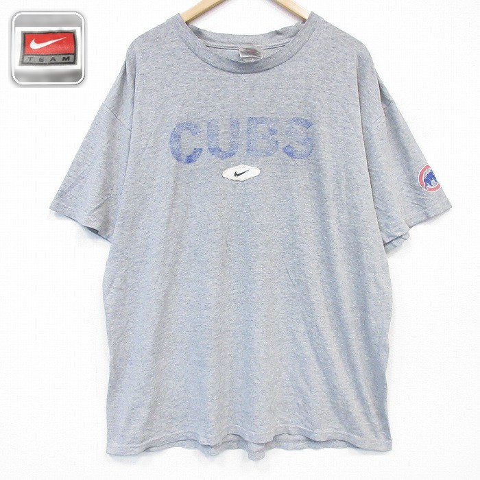 ナイキ 00s 半袖Tシャツ MLBシカゴカブス グレー メンズXL相当 | 古着