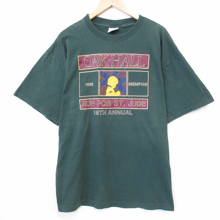 半袖Tシャツ OAKHALL グリーン メンズXL相当 | 古着