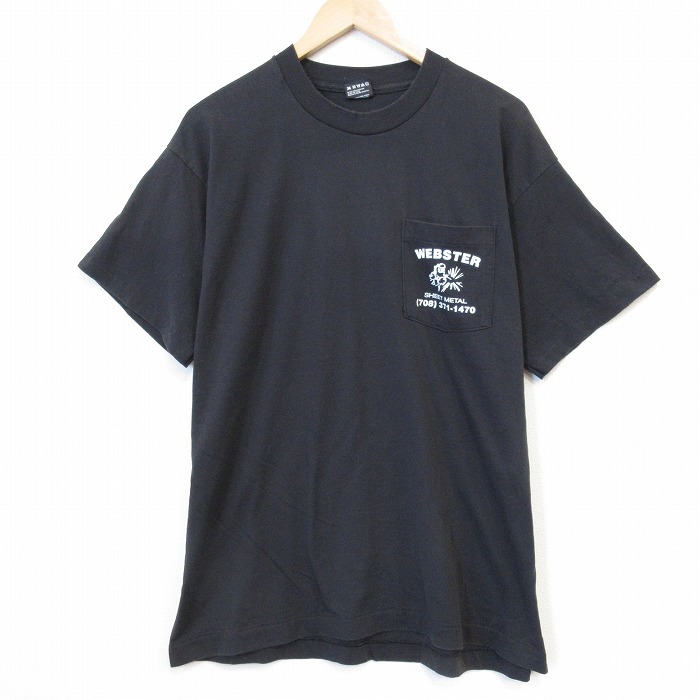 フルーツオブザルーム 90s 半袖Tシャツ WEBSTER ブラック メンズXL相当 | 古着