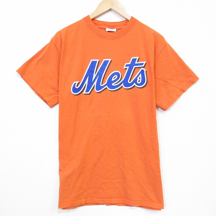 マジェスティック 00s 半袖Tシャツ ニューヨークメッツ オレンジ メンズL相当 | 古着
